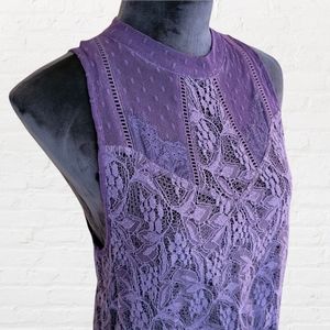 Free People Royal Blue Sheer Sleeveless Top Small